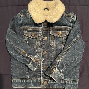 Button up jean jacket.